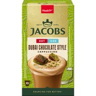 Кофейный напиток растворимый Jacobs капучино, со вкусом дубайского шоколада, 10х19.5 г