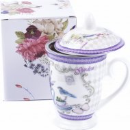 Чашка с крышкой «Belbohemia» Lavender, RN10050-434, 310 мл