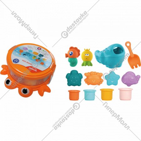 Набор игрушек для ванной «Haunger» Краб, HE0273, 12 шт