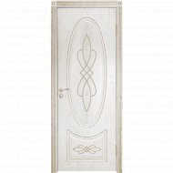 Дверь «Юркас шпон» Венеция-1 ДГ Эмаль золото, 200х70 см