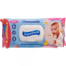 Салфетки влажные детские «Superfresh» 120 шт