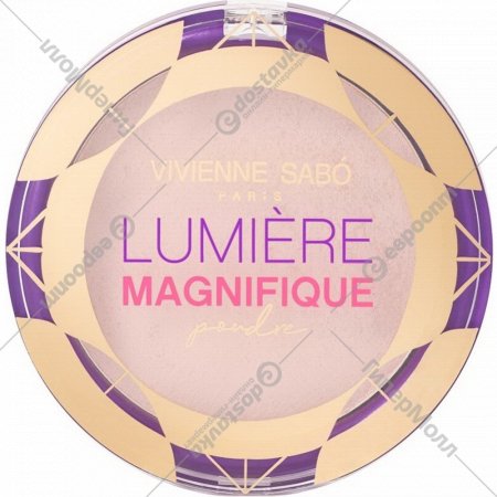 Пудра «Vivienne Sabo» Lumiere Magnifique, сияющая, тон 02 бежевый, 6 г