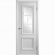 Дверь «Юркас шпон» Валенсия-4 Белая эмаль/Фрезеровка №23, 200х70 см