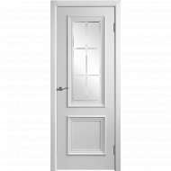 Дверь «Юркас шпон» Валенсия-4 Белая эмаль/Фрезеровка №23, 200х80 см