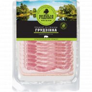 Продукт из свинины мясной «Грудинка» сырокопченый, 100 г.