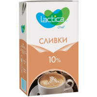 

Сливки"LACTICA"(пит.у/паст.10%)1л