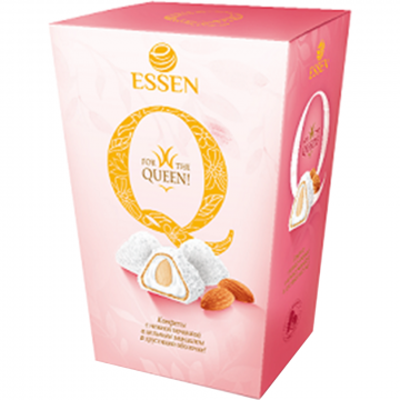 Конфеты «Essen» Q, со сливочной начинкой, миндалем и кокосом, 150 г