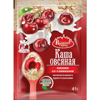 

Каша овс. б/п с с вишней со сливками,41г