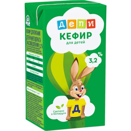 Кефир детский Депи 3.2%, 0.25 кг