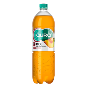 На­пи­ток со­ко­со­дер­жа­щий нега­зи­ро­ван­ный «Aura» персик, 1 л