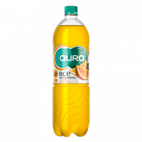 Напиток сокосодержащий негазированный «Aura» апельсин, 1 л