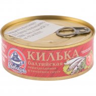 Килька «Рыбарь» балтийская, в томатном соусе, 230 г