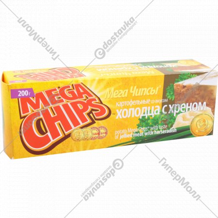 Чипсы картофельные «Mega Chips» холодец с хреном, 200 г