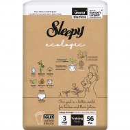 Подгузники-трусики детские «Sleepy» Ecologic 2X Jumbo, размер Midi, 4-10 кг, 56 шт