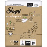 Подгузники детские «Sleepy» Ecologic 2X Jumbo, размер Mini, 3-6 кг, 68 шт