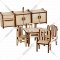 Набор мебели для кукольного домика «Woody» Кухня, 02161
