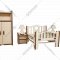 Набор мебели для кукольного домика «Woody» Спальня, 02178