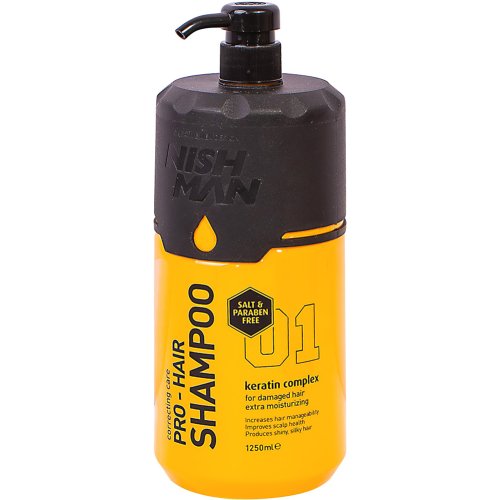 Шампунь для волос «Nishman» Professional Hair Shampoo, 1.25 л