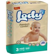 Подгузники детские «Lody Baby» Midi, 4-9 кг, 64 шт