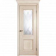 Дверь «Юркас шпон» Валенсия ш. ДО Эмаль ваниль/Фрезеровка, 200х70 см