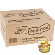 Уп. Картофельное пюре «Роллтон» с сухариками 24х40 г