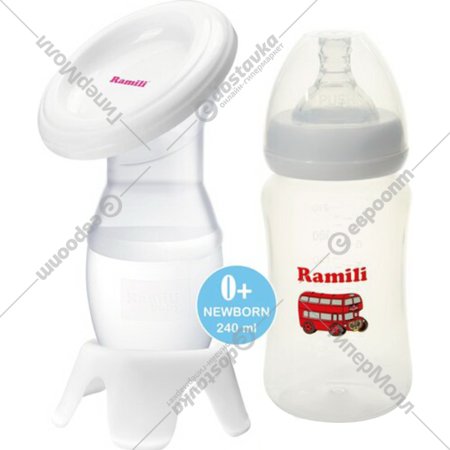 Молокоотсос «Ramili» MC200 с бутылочкой, MC200240ML