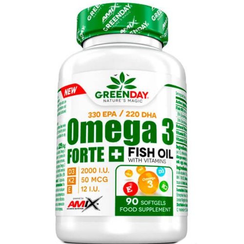 БАД «Amix» Omega 3 Forte 330 EPA/220 DHA + D3, K2, Vit.E, 90 шт