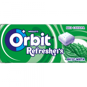 Же­ва­тель­ная ре­зин­ка «Orbit» Refreshers, со вкусом мяты, 16 г