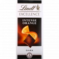 Шоколад «Lindt» темный, с кусочками апельсина и миндаля, 100 г