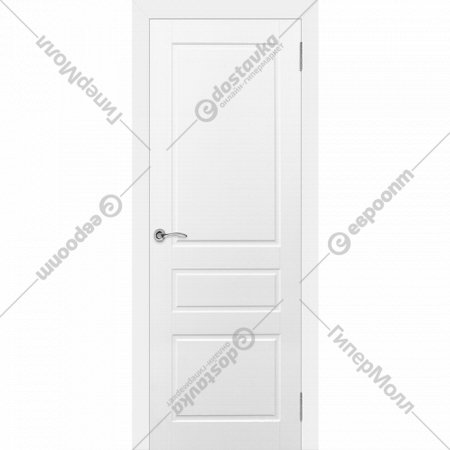 Дверь «Эстель» Честер ДГ Белая эмаль, 200х70 см