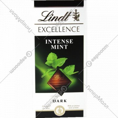Шоколад «Lindt» Exсellence, со вкусом мяты, 100 г