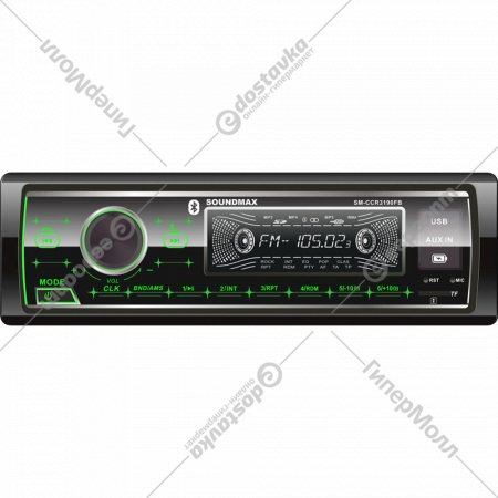 Автомагнитола «Soundmax» SM-CCR3190FB, черный