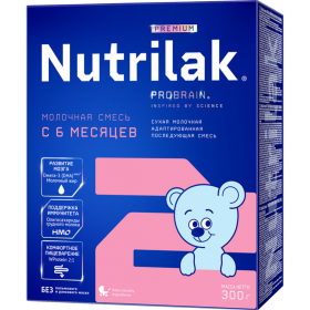 Смесь молочная сухая «Nutrilak» Premium 2, 300 г