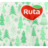 

Салфетки"RUTA"(елочн.микс 2сл,24х24)40шт