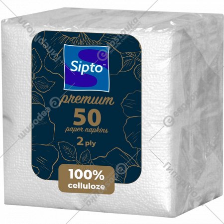 Салфетки бумажные «Sipto» Premium, 2 слоя, 50 листов