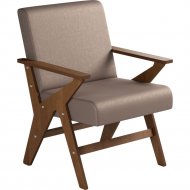 Кресло «AMI» Оскар, АМ-292.01, с коричневыми подлокотниками, Ниагара А4