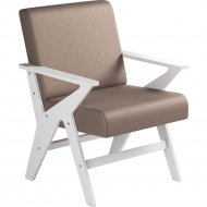 Кресло «AMI» Оскар, АМ-292.01, с белыми подлокотниками, Ниагара А4