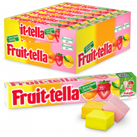 Кон­фе­ты же­ва­тель­ные «Fruittella» ас­сор­ти с на­ту­раль­ным соком, 41 г
