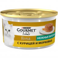 Корм для кошек «Gourmet Gold» курица и морковь, 85 г
