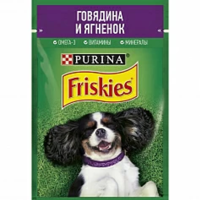 

Корм для собак"FRISKIES"(говяд/ягнен)85г