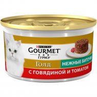 Корм для кошек «Gourmet Gold» говядина и томат, 85 г