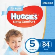 Подгузники детские «Huggies» Ultra Comfort 5, 12-22 кг, для мальчиков, 84 шт