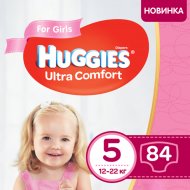 Подгузники детские «Huggies» Ultra Comfort 5, 12-22 кг, для девочек, 84 шт