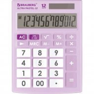 Калькулятор «Brauberg» ULTRA PASTEL-12-PR, 250505, сиреневый