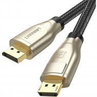 Кабель «Ugreen» 1.4 DP M/M Round Cable Zinc Alloy Shell with Braided, DP112, black, 60843, 2 м