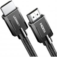Кабель «Ugreen» 8K HDMI 2.1 Male To Male Cable Zinc Alloy Shell Braided HD135, gray, 70320, 1.5 м