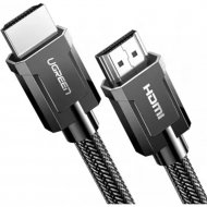 Кабель «Ugreen» 8K HDMI 2.1 Male To Male Cable Zinc Alloy Shell Braided, HD135, gray, 80602, 3 м