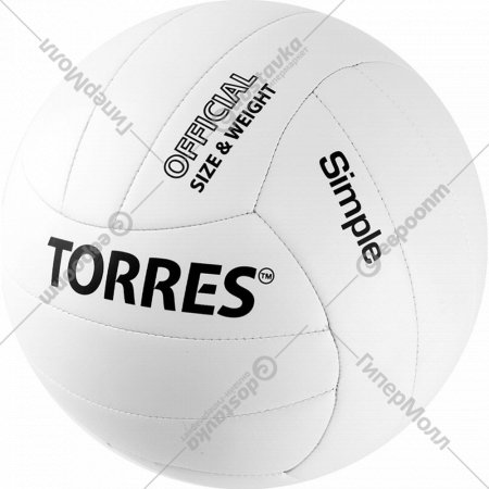 Мяч волейбольный «Torres» Simple, V32105, размер 5