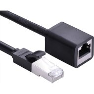 Кабель «Ugreen» Cat 6 F/UTP Ethernet RJ45 Extension Male/Female Patch Cords, NW112, black, 11279, 1 м