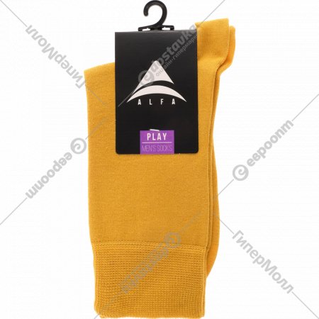 Носки мужские «Alfa» желтые, размер 40-42